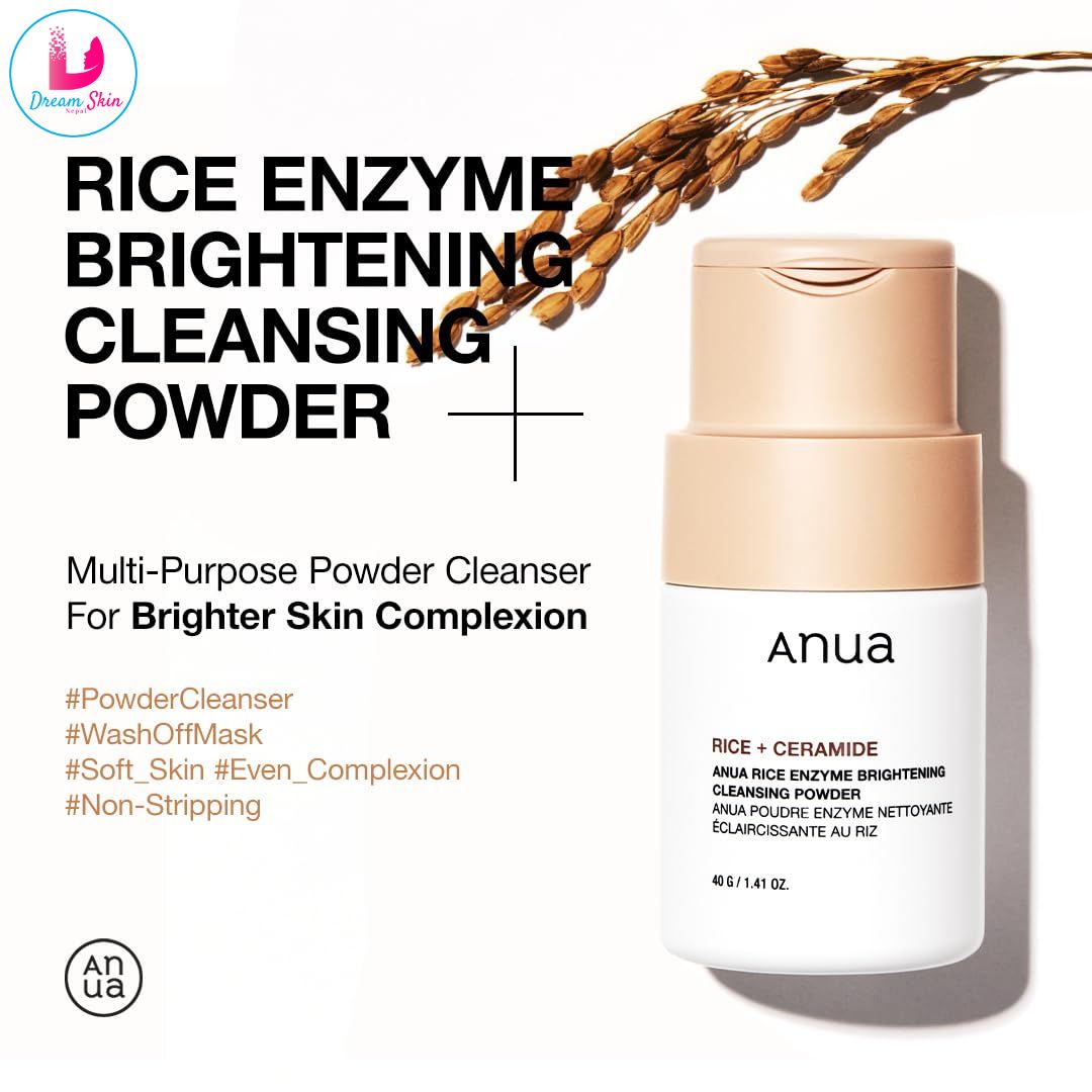 Anua Rice Enzyme Brightening Cleansing Powder, 40g
